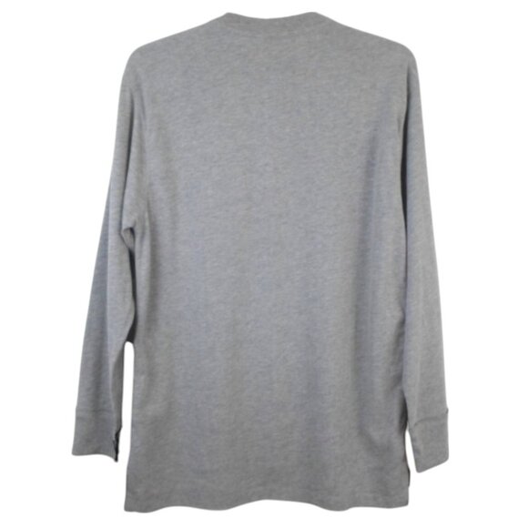 University of Alabama Alpha Chi Omega Gray Heather Henley Shirt Unisex L - Picture 6 of 8